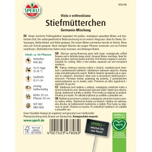 Sperli Saatgut Stiefmütterchen Germania-Mischung
