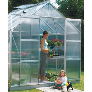 Doppeltür-Set für Meridian Gewächshaus, Alu-Rahmen, 60x175cm. Zubehör für mehr Komfort.