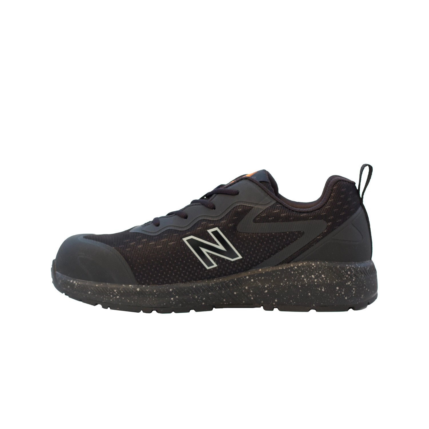 New Balance Logic S1 PL Sicherheitsschuh, schwarz-orange, Größe 40. Arbeitsschuh mit Zehenkappe.