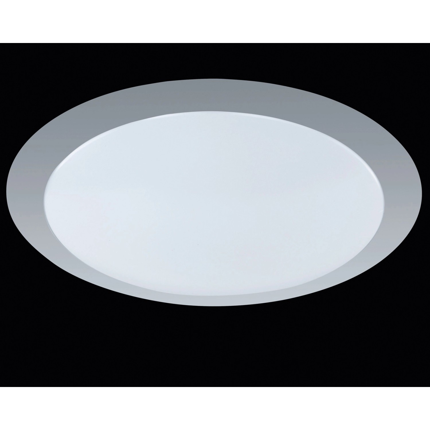 Titanfarbene LED-Deckenleuchte, dimmbar, Ø 35 cm. Moderne Deckenlampe für Innenräume.