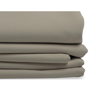 Moondream Wärmeschutzvorhang in Taupe, 260x145 cm, gestapelt. Blickdichter Fenstervorhang.
