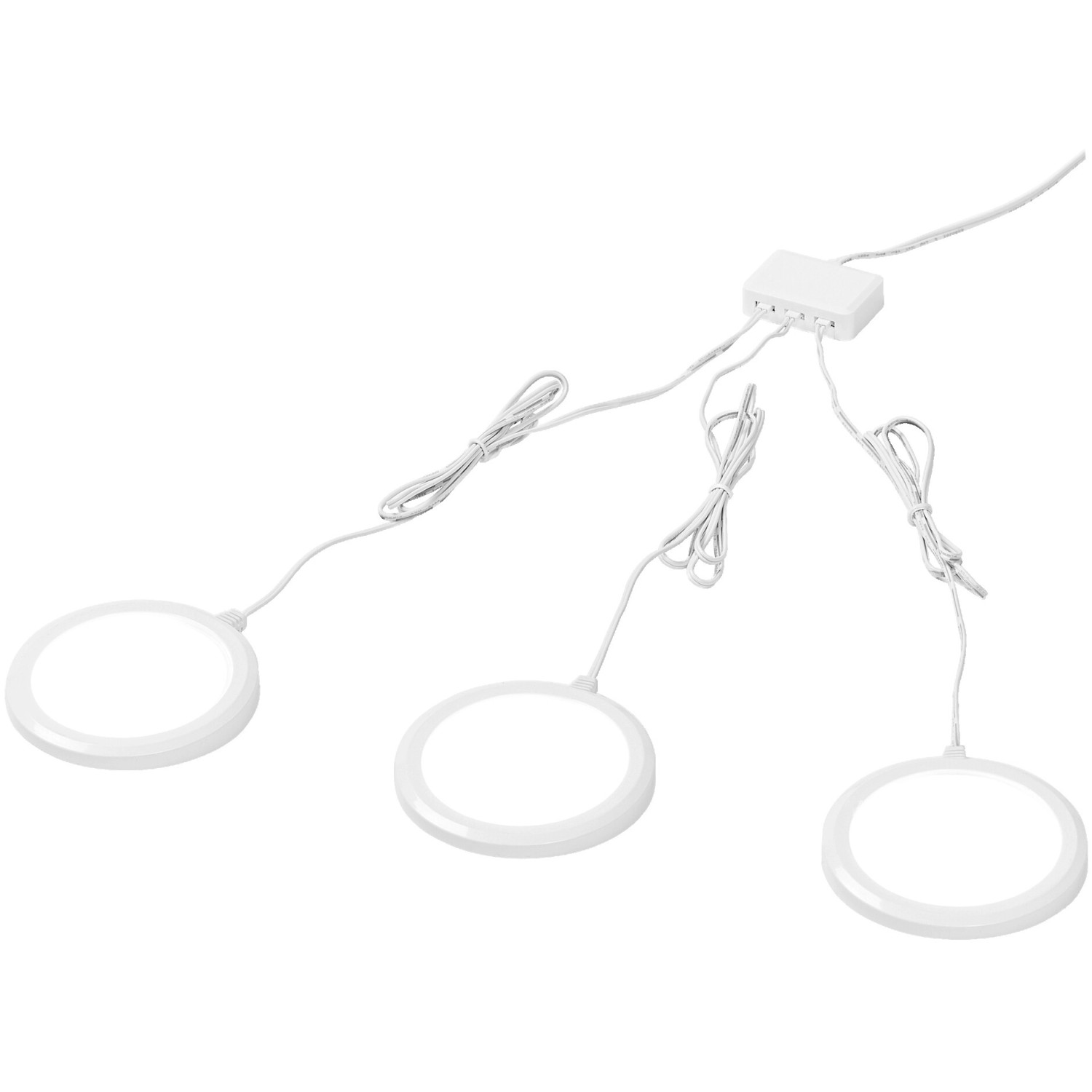 Ledvance Smart+ WiFi Unterbauleuchte, runde LED-Leuchte in Weiß, 3er Set.