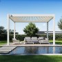 Weide Deluxe Plus | Pergola Voll Aluminium freistehend | 3 x 4 M | Lamellendach weiß_5