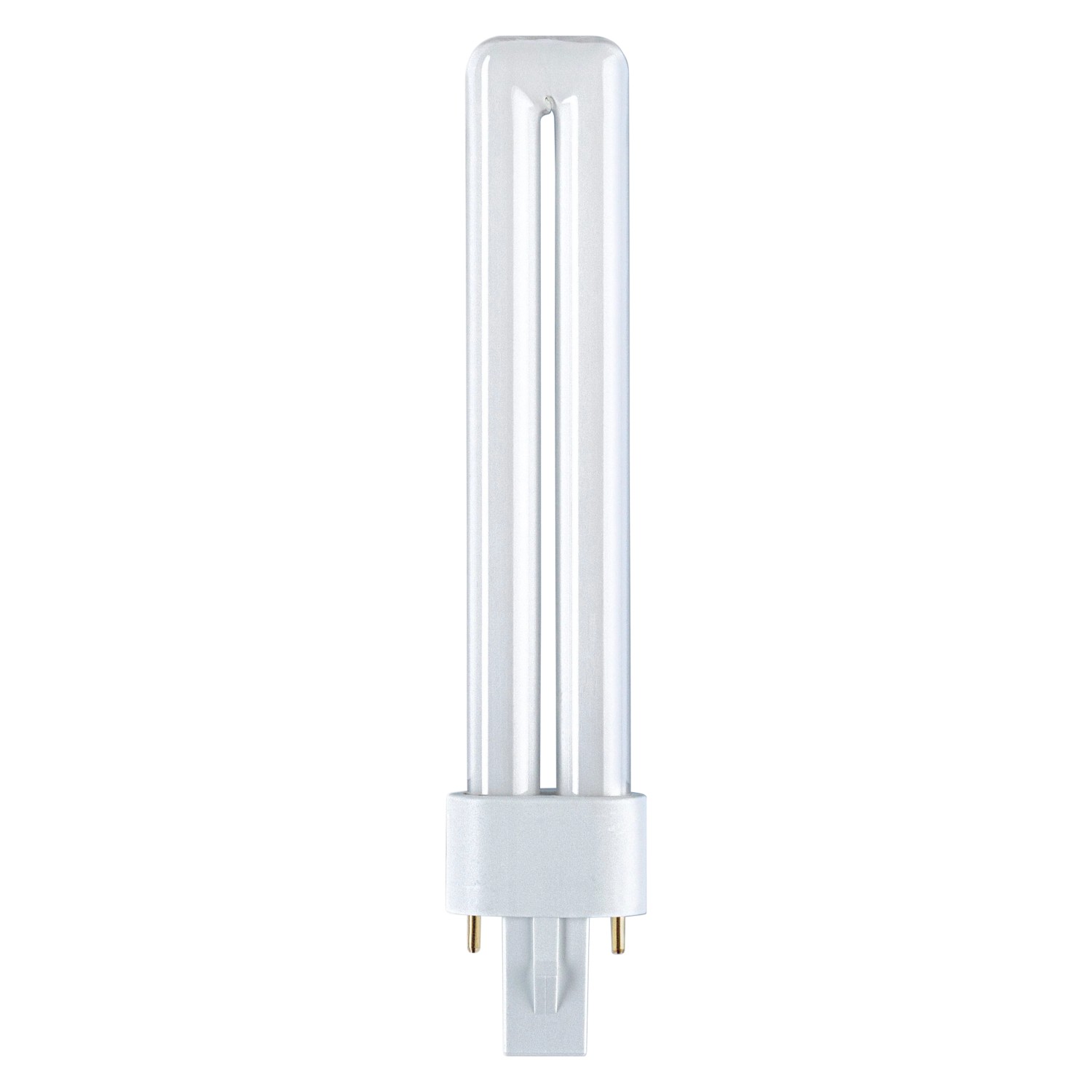 Osram Energiesparlampe Stabform flach, 5W, Warmweiß. Kompakte Leuchtstofflampe mit G23 Sockel.