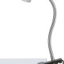 Briloner LED-Klemmleuchte in Titanoptik mit flexiblem Arm und GU10 Leuchtmittel.