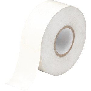 Weißes Isolierband, 25mm x 25m, auf Rolle für Elektroinstallation.