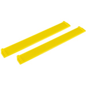 Zwei gelbe Kärcher Abziehlippen aus Silikon, 280 mm, für Fenstersauger WV 6.