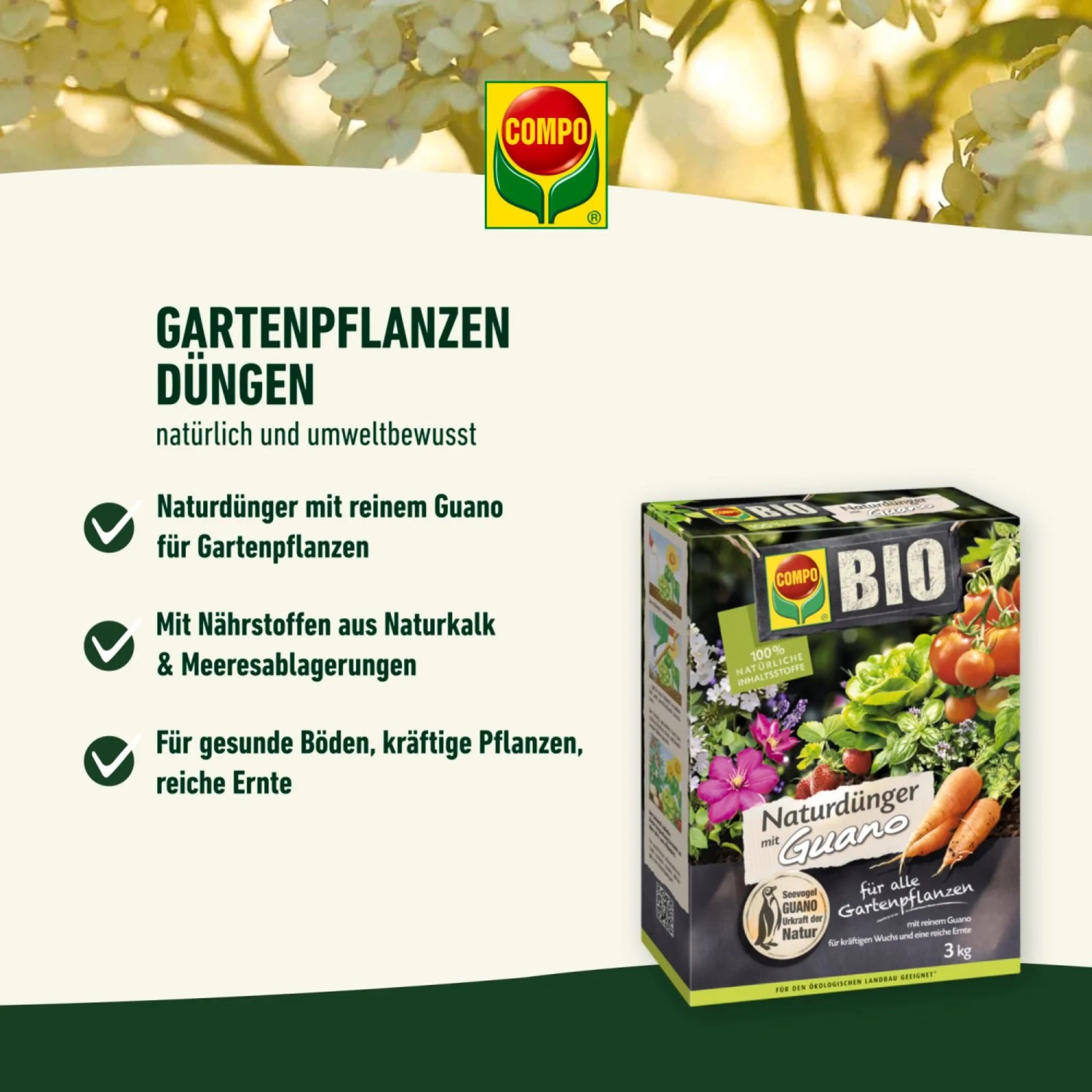 Compo Bio NaturDnger Guano 3 kg kaufen bei OBI