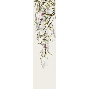 Marburg Vliestapete Blumen Crushed-Optik Modern 270 cm x 70 cm Grau