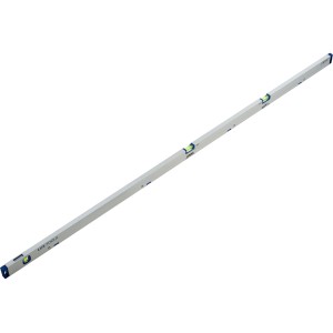 LUX Wasserwaage Comfort, 180 cm, Aluminium, mit 3 Libellen für präzises Messen.