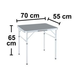 Campingtisch Calimesa Aluminium-Gestell 25/65 cm x 70 cm x 55 cm