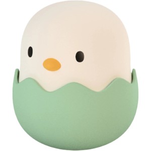 Grünes MegaLight LED-Nachtlicht Baby Eggy mit Akku, dimmbar und mit RGB Licht.