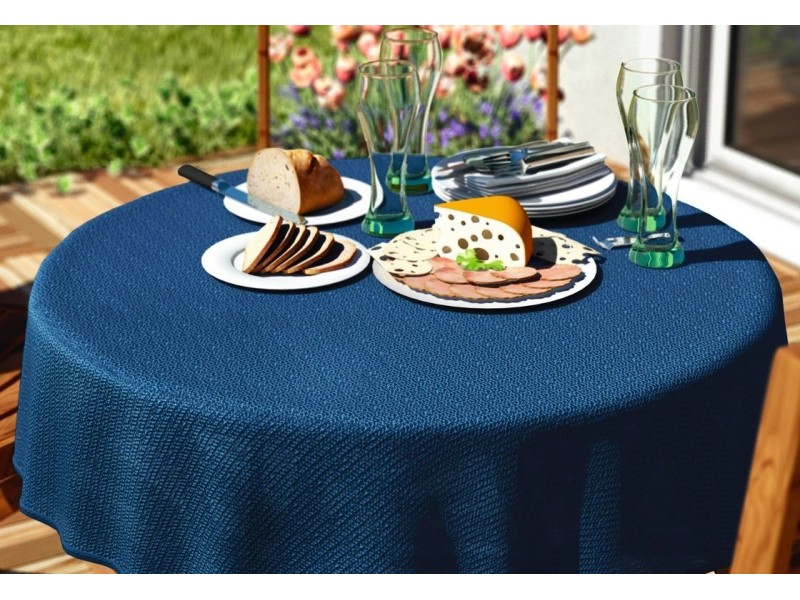 dctable Gartentischdecke Blau Ø 160 cm rund kaufen bei OBI