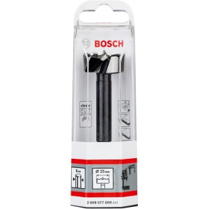 Bosch Forstnerbohrer, 25 mm Durchmesser, für präzise Holzarbeiten.