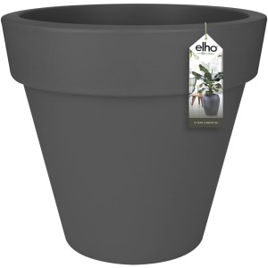 Anthrazitfarbener Elho Blumentopf Pure, Ø 59 cm, ideal für Innen- und Außenbereich.