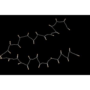 Transparente Globo LED Lichterkette, 50cm, für den Außenbereich.