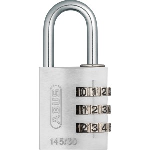 Abus 145/30 Vorhangschloss aus Metall mit 3-stelligem Zahlencode.