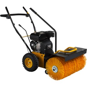 Texas Kehrmaschine Handy Sweep 650TG mit gelber Bürste und schwarzen Elementen.