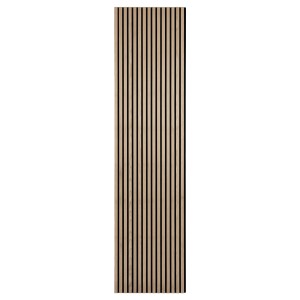 Denpanels Akustikpaneel Eiche, 240x52cm, mit schwarzen Filz. Schallabsorbierend und dekorativ.