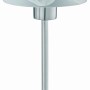 Trio Tischleuchte Touch me, Nickel matt mit Alabasterglas, Nachttischlampe.