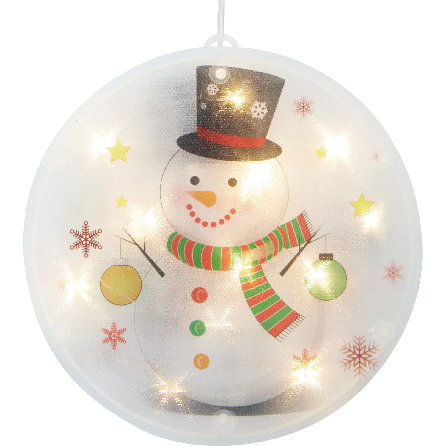 Fensterlicht Schneemann 12 LEDs Warmweiß kaufen bei OBI
