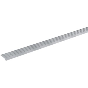 Übergangsprofil simple-fix, 900 mm, silbernes eloxiertes Aluminium, schraubbar.