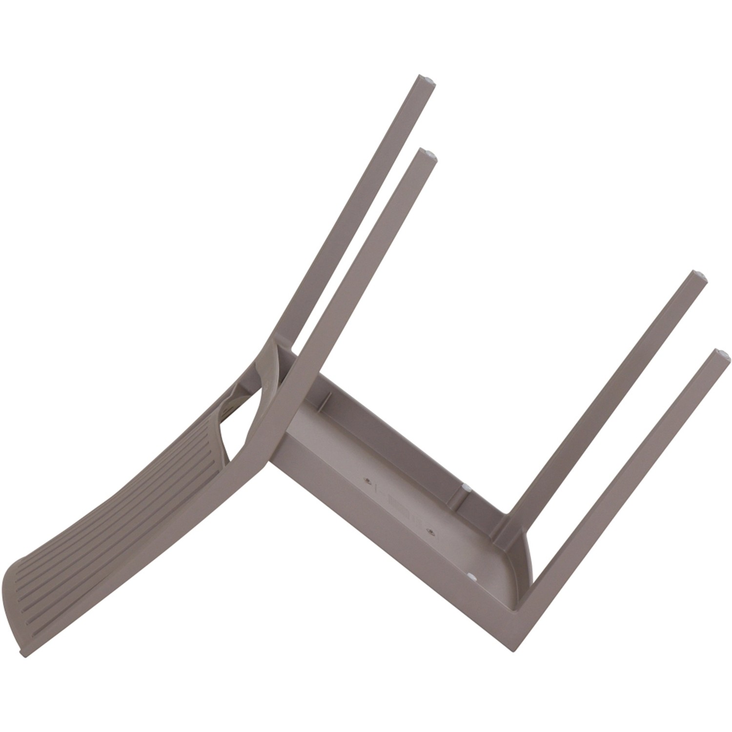 Siena Garden Lane Stapelstuhl, taupe, aus recycelbarem Material. Gartenstuhl für Balkon und Terrasse.