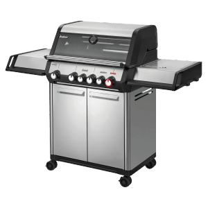 Enders Gasgrill Monroe Pro 4 SIKR Turbo mit Seitenkocher und Infrarot-Backburner.