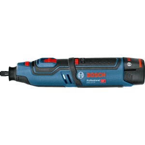 Bosch Professional Akku-Multitool GRO 12V-35 solo mit Zubehör-Box, blau/schwarz.