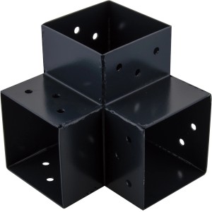 Steckverbinder Ecke 90°, 3 Enden, anthrazit, 91x91, Typ B