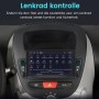 Junsun 7 Zoll Autoradio im Armaturenbrett, zeigt Lenkradsteuerung für PEUGEOT 107, Citroen C1, Toyota Aygo.