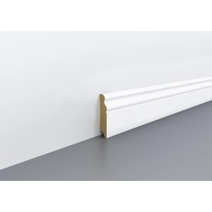 Egger Sockelleiste Hamburger Geschwungen 7 cm x 240 cm Weiß