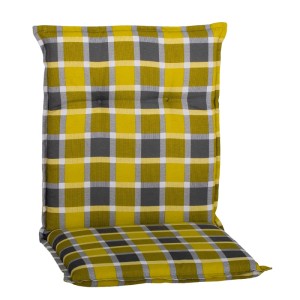 Beo Niedriglehner-Sitzkissen Bratislava M332 Karo Gelb-Grau 4er-Set