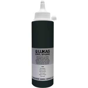 Lukas Cryl Studio Acrylfarbe, Paynesgrau, 250ml Plastikflasche. Künstlerfarbe für Bastelarbeiten.