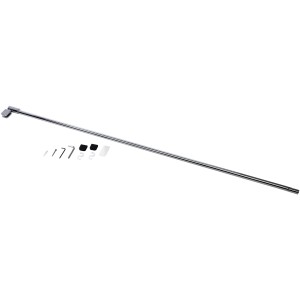 Schulte Stabilisationsbügel, 122 cm, verchromt, mit Zubehör für Duschkabinen.