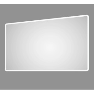 DSK Design LED-Lichtspiegel Silver Rio, 120x70 cm. Rechteckiger Badspiegel mit umlaufender LED-Beleuchtung.