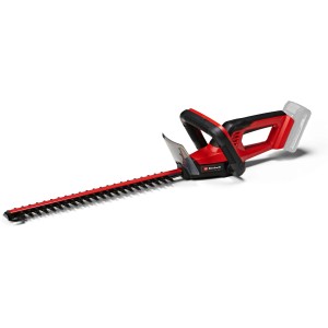 Einhell Akku-Heckenschere GC-CH 18/40 Li Solo, rot/schwarz, ohne Akku. Für präzise Heckenschnitte im Garten.