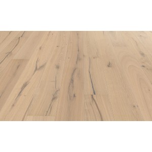 Helle Living by Haro Landhausdiele Parkett Eiche Weiß Nevada mit Struktur und Naturöl-Finish.