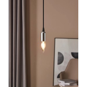 Eglo E14 LED Leuchtmittel in Kerzenform, 4 W, mit warmweißem Licht für Wohnräume.