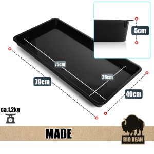BigDean XL Wanne Universal als Pflanzschale Ölwanne Katzenklo Schuhabtopfschale Made in Europe