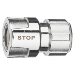 Geka Plus-Schlauchstück Stecksystem mit Wasserstopp Ø 20,95 mm (1/2")