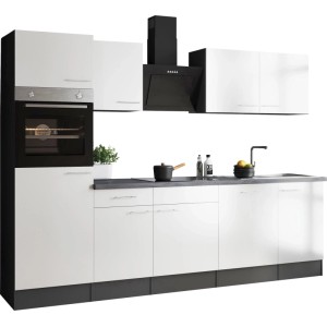 Respekta Küchenzeile Oliver 280 cm Weiß