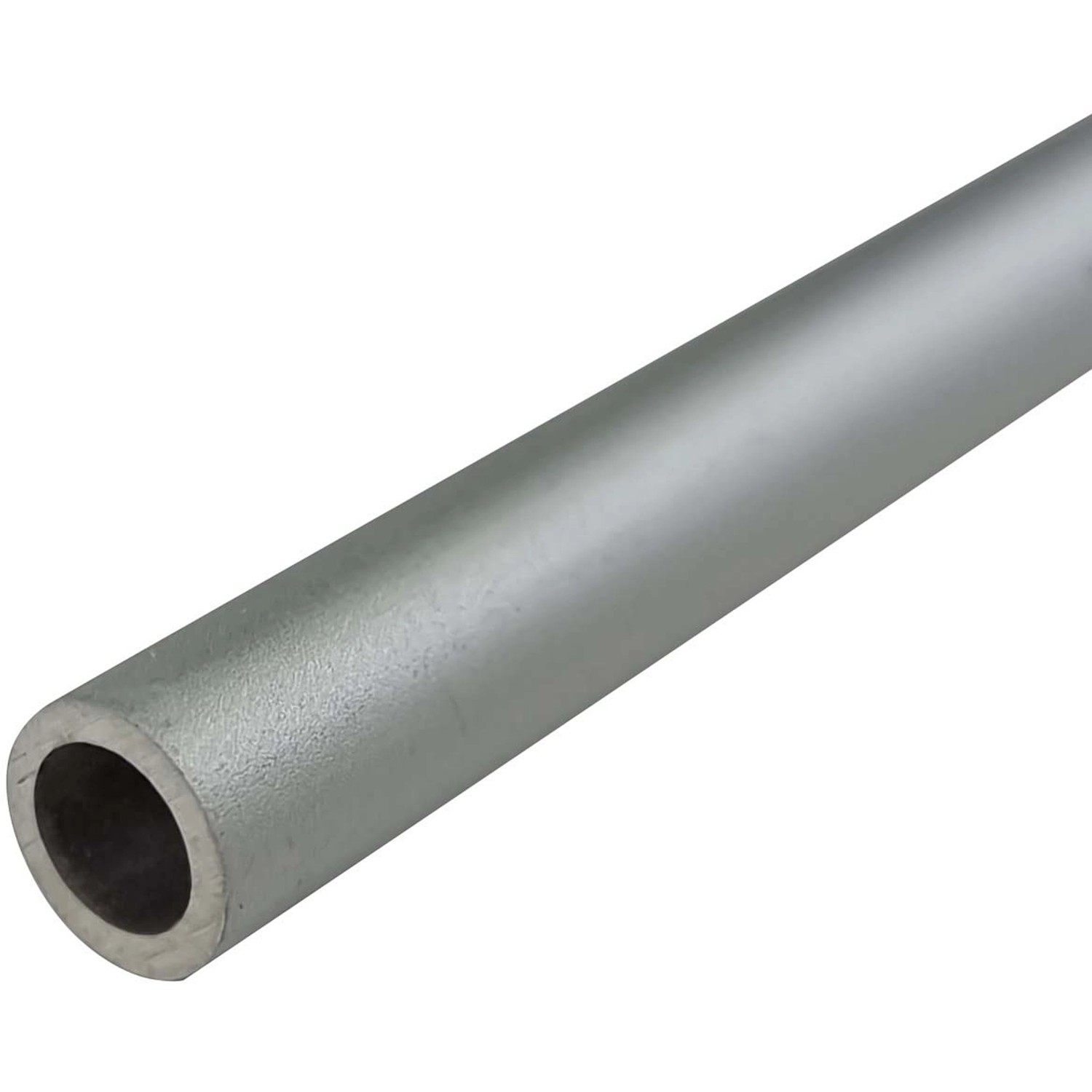 Nahaufnahme: Eloxiertes Aluminium Rundrohr, Ø 0,8 cm, 100 cm lang.