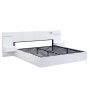 okwish Doppelbett 160x200cm mit USB Anschluss Lautsprecher Schlafzimmer Weiß ohne Matratze