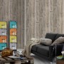 A.S. Creation Vliestapete Dekora Natur Holz Dunkelgrau, Holzoptik im Wohnraum.