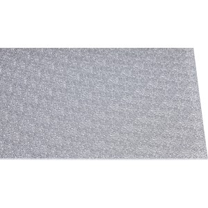 Transparente Polystyrol-Platte, 2,5 mm, 1000x500 mm, für Innenanwendungen.