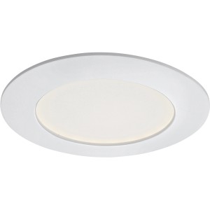 Weißer Briloner LED-Einbaustrahler im 3er-Set, 12 cm Durchmesser.