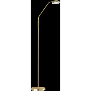 Moderne goldene LED-Stehleuchte Pool TW von Fischer & Honsel, Design-Stehlampe mit Touchdimmer.