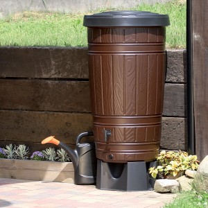 Waterform Regentonne Woodcan 265 l Braun