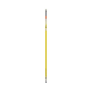 OSRAM LED Röhre T8, warmweiß 3000 K, 25,9 W, 3150 lm. Lange, gelbe LED-Leuchtstofflampe mit grauen Endkappen.